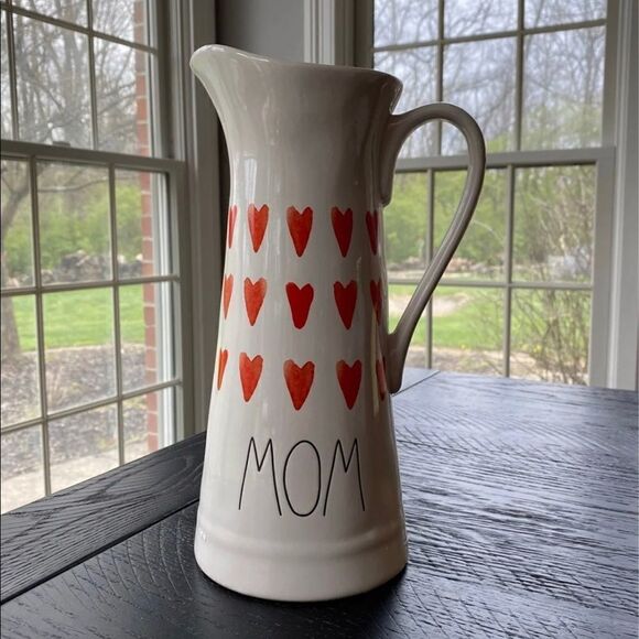 Rae Dunn Mom Watercolor Heart Vase - Picture 1 of 4
